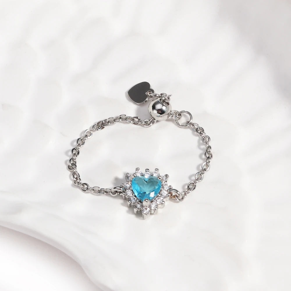Heart Chain Ring